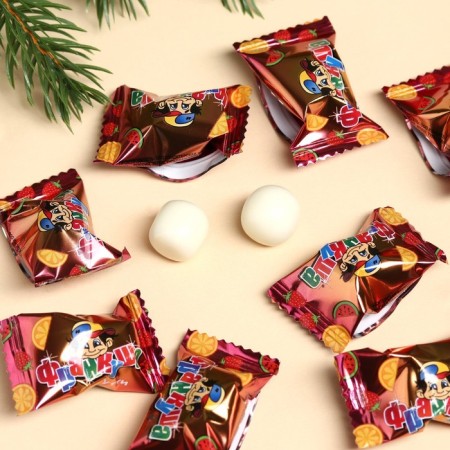 New Year! Chewing gum "New Year: Santa Claus" with a filling, 60 g.-1