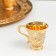 Set of wine jug, 6 glasses and tray "Istanbul. Medallion and patterns" Gold