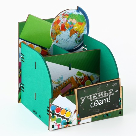 Organizer for the office "Teaching-light!" Globe, 14 x14 x 18 cm-2