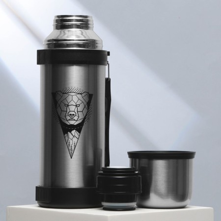 Thermos "Bear", 1000 ml, retains heat 12-24 hours-3