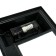 Terrarium with a lid of 45 liters, 55 x 33 x 25/30 cm, black