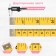 Portnovskaya centimeter tape, 300 cm (cm/inch), yellow color