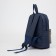 Baby backpack on lightning, external pocket, reflective strip, blue color
