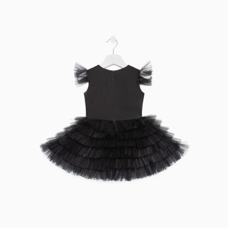Платье для девочки с крылышками KAFTAN, размер 32 (110-116), цвет чёрный-10