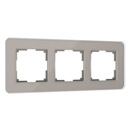 Frame W0032417, 3 Elite sockets, smoky, glass