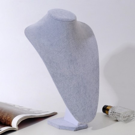 Bust for jewelry, 23 × 12.5 × 35 cm, h = 35 cm, color gray color-2