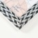 Photo frame plastic 15x20 cm "Double braid" black and white 18x23.8 cm
