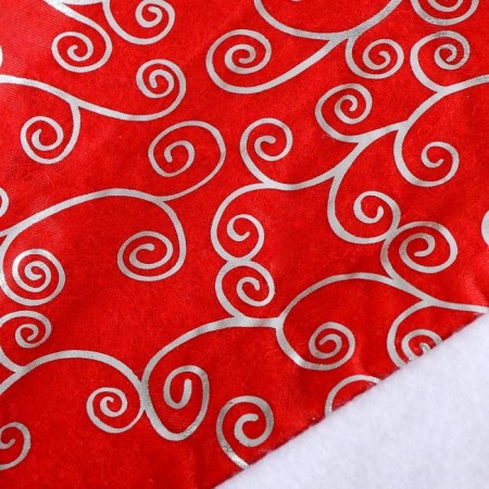 New Year's cap with brilliance, 26x38 cm, red-1