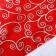 New Year's cap with brilliance, 26x38 cm, red