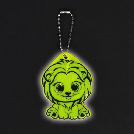 Reflective element "lion", bilateral, 4.5 × 6 cm, mix color-3