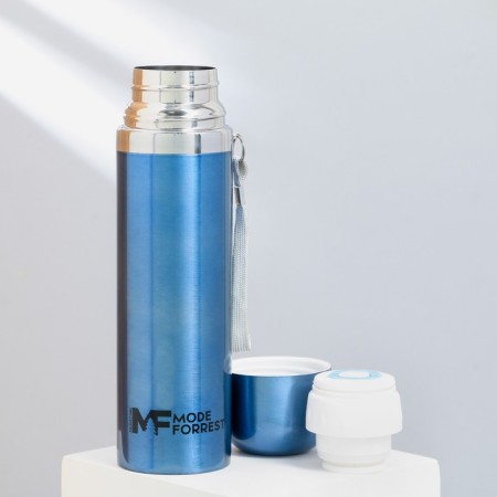 Thermos Mode Forrest, 500 ml blue, heat conservation 8-10 hours-3