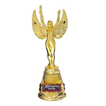 Nick Real Cup “Woman Fire”, plastic, gold, 19.3 x 7 cm.-1