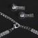 Set 2 objects: earrings, chocker "ice" two rows, white color in silver, 32 cm