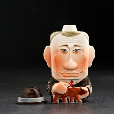 Штоф фарфоровый «Путин», 0.35 л, в упаковке книге-5