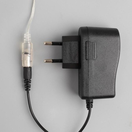 Garland "thread" 20 m dew, IP20, black thread, 200 LED, white glow, 12 V-3