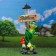 Garden Lanter "Frog with a flashlight and a" hello "sign" 56x26cm