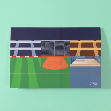 Stickers in the book "Sport" + 3 backgrounds 20.7x14.2 cm-14