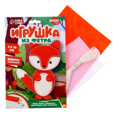 Set for creating a toy made of felt "Fox"-2
