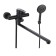 Bath mixer "RMS" SUS124BL-006EP, pouring 350 mm, shower set, stainless steel