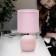RIVOLI SHERON 1CHA14, 40 W Cramics Pink with a lampshade