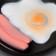 Boxing "Breakfast" toy for dogs, 13.5 cm, on a black plate