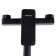 ACCOONA A71126F bath mixer, single -leaf, pour 350 mm, shower set, black