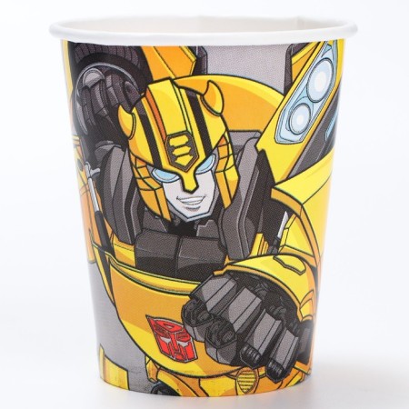 Paper glass "Happy Birthday", 250 ml, transformers-1