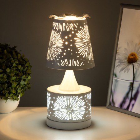 Aroma lace with backlight "Salute" E27 40W+RGB white 13x13x30 cm-4