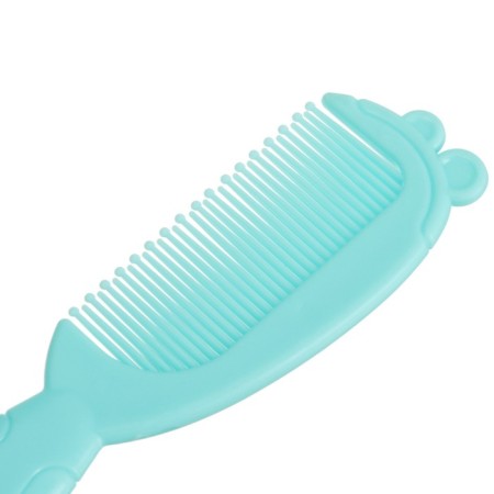Hair care kit: comb and brush "Bear", Biryuzovoy color-3