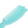 Hair care kit: comb and brush "Bear", Biryuzovoy color