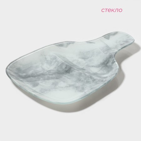 Menzhitsa Dolyana "Marble White", 2 sections, 27 × 18 × 2 cm, color gray color-1
