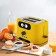 Toster KitFort KT-4093-1, 870 W, 6 frying modes, 2 toasts, yellow