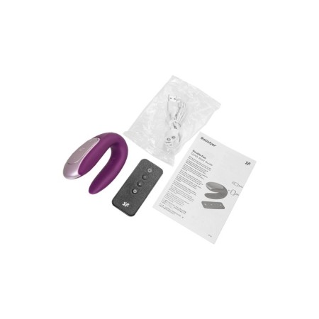 A multifunctional stimulator for steam Satiffyer Partner Double Fun, 9 cm, silicone, purple color-18