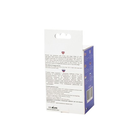 Anal plug A-Toys by Toyfa, silicone, purple, 10.2 cm-10