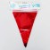 Garland "flags", 20 flags, 10 meters, red color