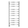 Water towel -heated towel -heated LARUSSO "Quatro" P11, 500x1200 mm, 493 W, lower connection