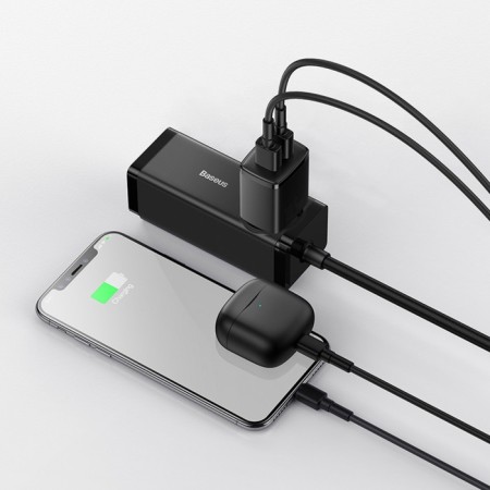 Network charger Baseus, 2USB, 2.1 A, 10.5W, black-9
