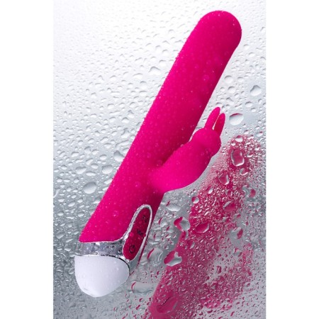 A vibrator with a clitoral stimulator Jos Balle, pulsating, pink, 23 cm-8