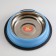 A bowl with a non -slip base is a rounded color with a pen, 450 ml, blue