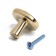 Cappio, RK103, d = 33 mm, plastic, gold gold pen.
