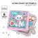 Diamond mosaic on a box, 14x14 cm, cats aristocrats