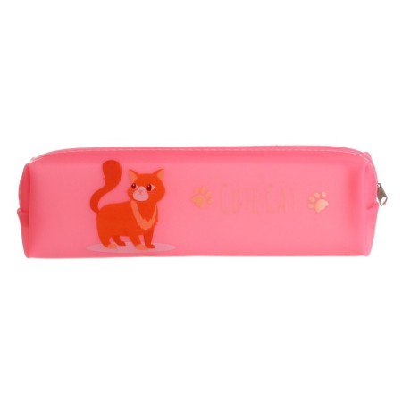 School pencil case with a zipper "cat", mix-2