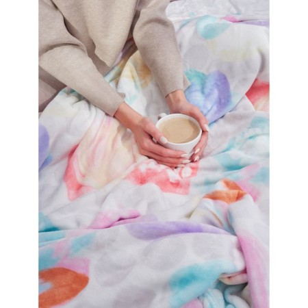Aquarelle blanket, size 200x220 cm, multicolor color-1