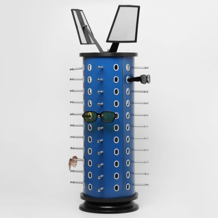 Star for glasses rotating, 44 places, 38 × 38 × 68cm, blue color-1