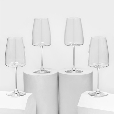 A set of glasses for wine, 510 ml, crystal glass, 4 pcs