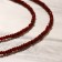 Beads Shar No. 2 “Agat Bordovy”, 34 cm with an extension cm 5 cm