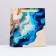 Laminated vertical Pressent, blue-beige, 23 x 27 x 11.5 cm