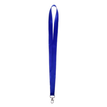 Badge tape width-20 mm, length-90 cm with metal carbine, blue