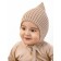Hat on the ties Children's Amarobaby Pure Love Elf, size 44-46 cm, beige color