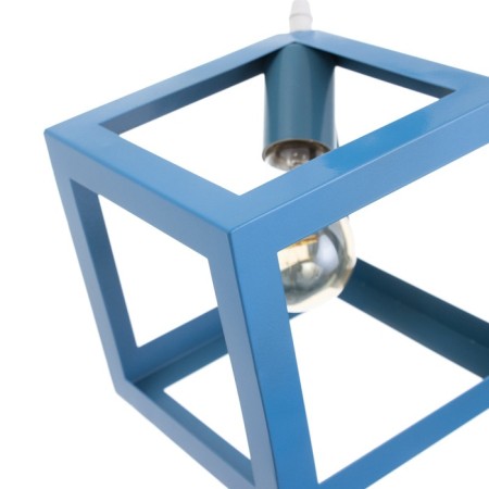 Lamp Bayerlux suspension Bayerlux "square" 1x40W E27 blue 16x16x18-116 cm-5